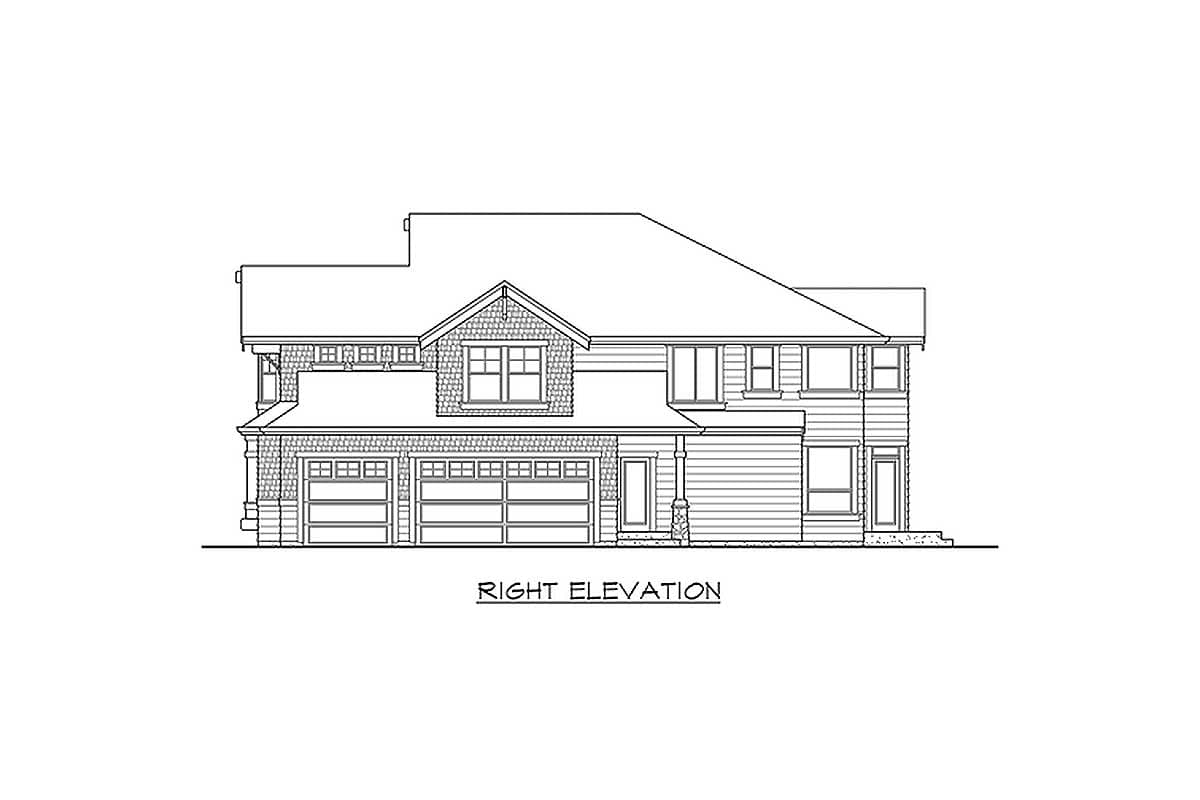 Plan 23114JD: Side Entry Garage Perfect for Corner Lot - Image #22 - Country, Craftsman, Northwest