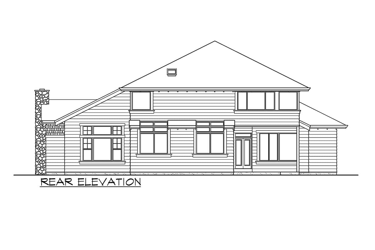 Plan 23116JD: Dramatic Visual Axis Through House - Image #25 - Craftsman, Northwest