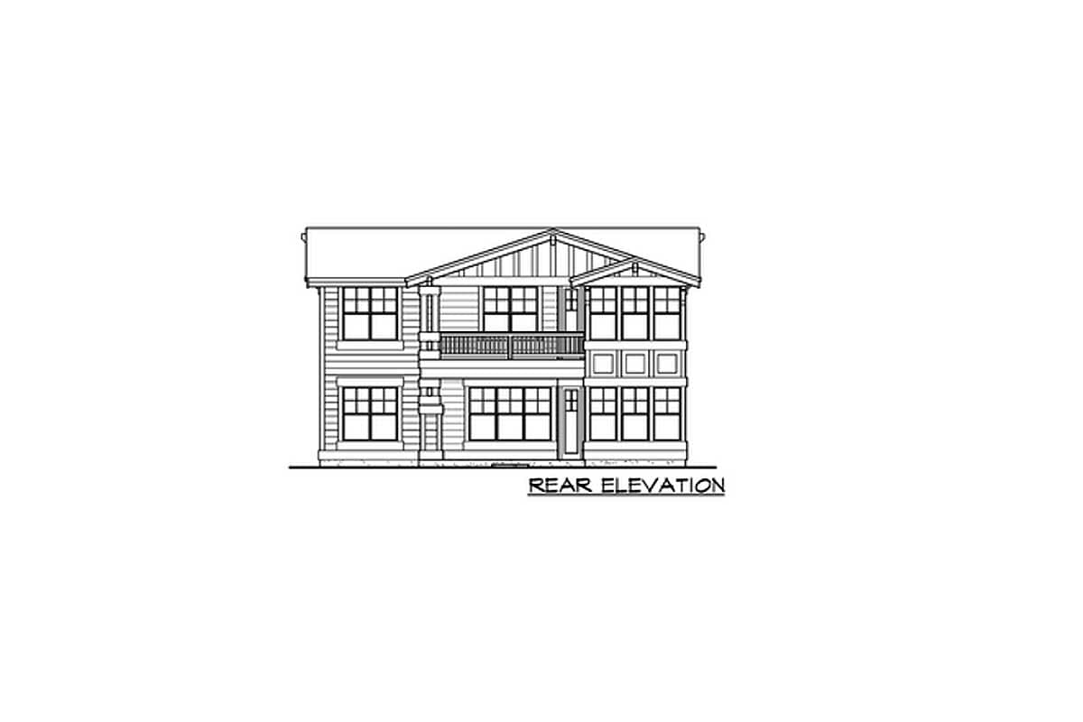 Plan 23130JD: Covered BBQ Patio with Built-In Fireplace - Image #6 - Craftsman, Northwest