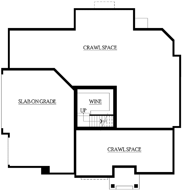 Plan 23134JD: Shingle Style House Plan with Side Entry Garage Perfect for Corner Lots - 3740 Sq Ft - Floor Plan - Lower Level - Craftsman, Northwest