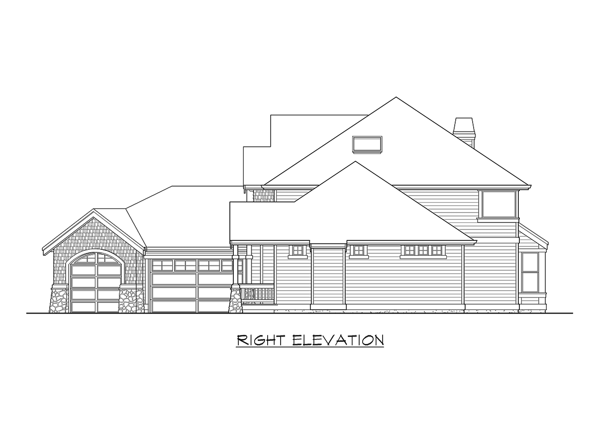 Plan 2314JD: Open Craftsman Floor Plan - Image #7 - Craftsman, New American, Shingle