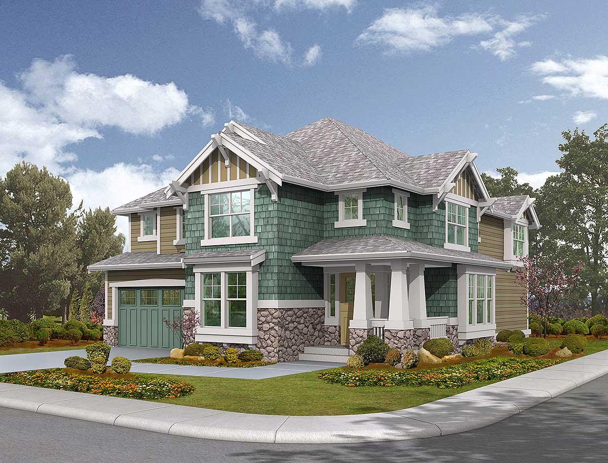Plan 23143JD: Perfect for Narrow or Corner Lots - Image #18 - Craftsman, New American, Northwest