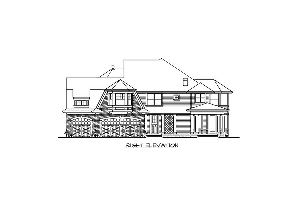 Plan 23153JD: Newport-style House Plan with Spacious Covered Porches for Outdoor Living - Image #6 - Coastal, Country, Craftsman, Northwest, Shingle