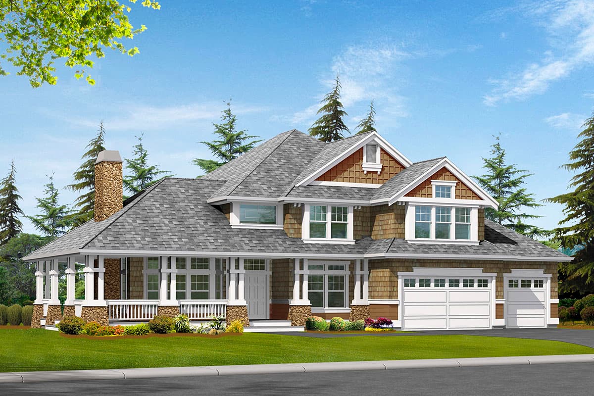 Plan 23159JD: Craftsman House Plan with Generous Wraparound Covered Porch - Image #22 - Craftsman, Northwest