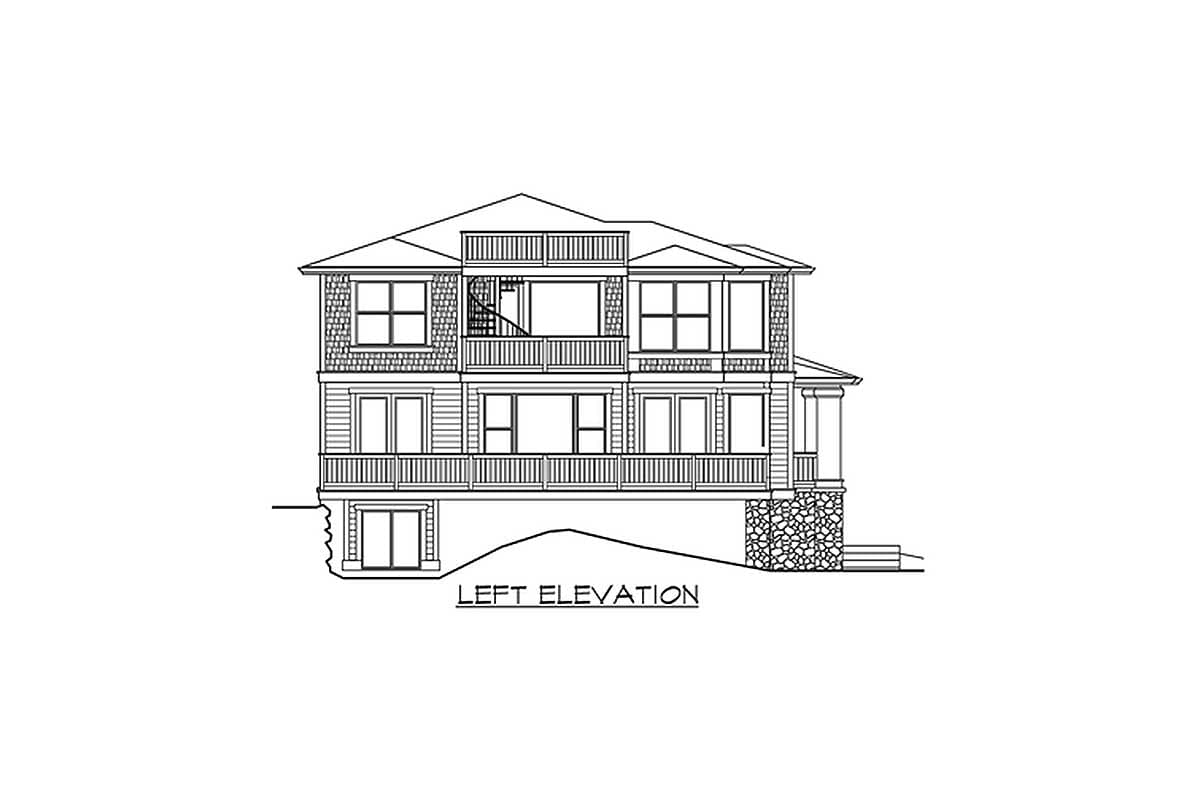 Plan 23166JD: Luxury Master Suite with Private Deck - Image #23 - Craftsman, Northwest, Shingle