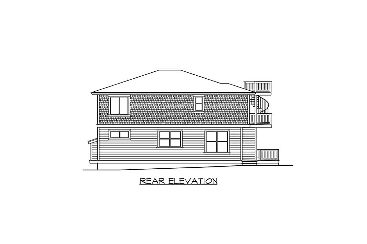 Plan 23166JD: Luxury Master Suite with Private Deck - Image #24 - Craftsman, Northwest, Shingle