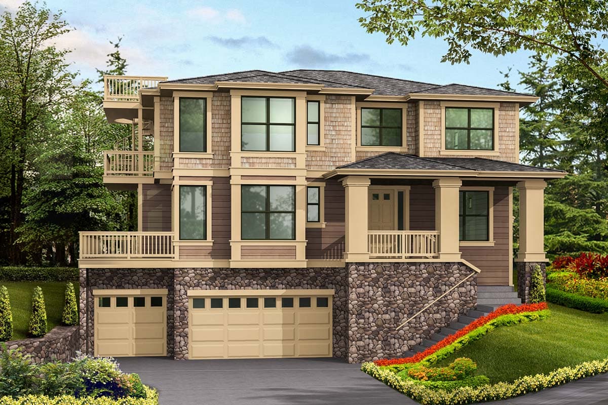 Plan 23166JD: Luxury Master Suite with Private Deck - Image #21 - Craftsman, Northwest, Shingle