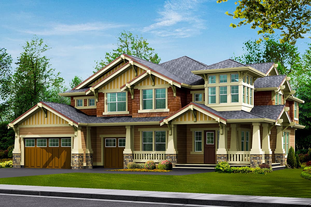 Plan 23174JD: Stunning Craftsman with Bold Trim and Columns - Image #22 - Craftsman, Northwest