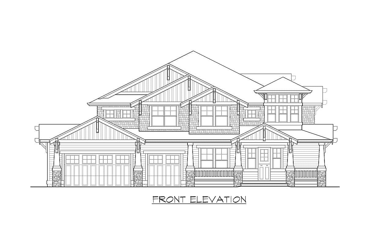 Plan 23175JD: Majestic, Bold Accents with Options - Image #17 - Craftsman, New American, Northwest
