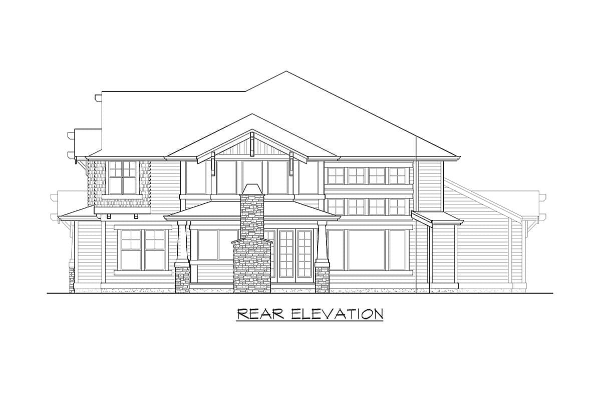 Plan 23175JD: Majestic, Bold Accents with Options - Image #19 - Craftsman, New American, Northwest