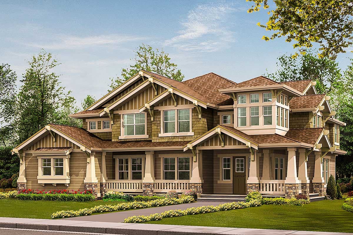 Plan 23176JD: Intricate Craftsman House Plan for Corner Lots - Image #23 - Craftsman, Northwest