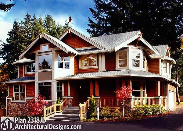 Plan 2318JD: Classic Craftsman with Alternate Available - Image #6 - Craftsman, New American, Northwest