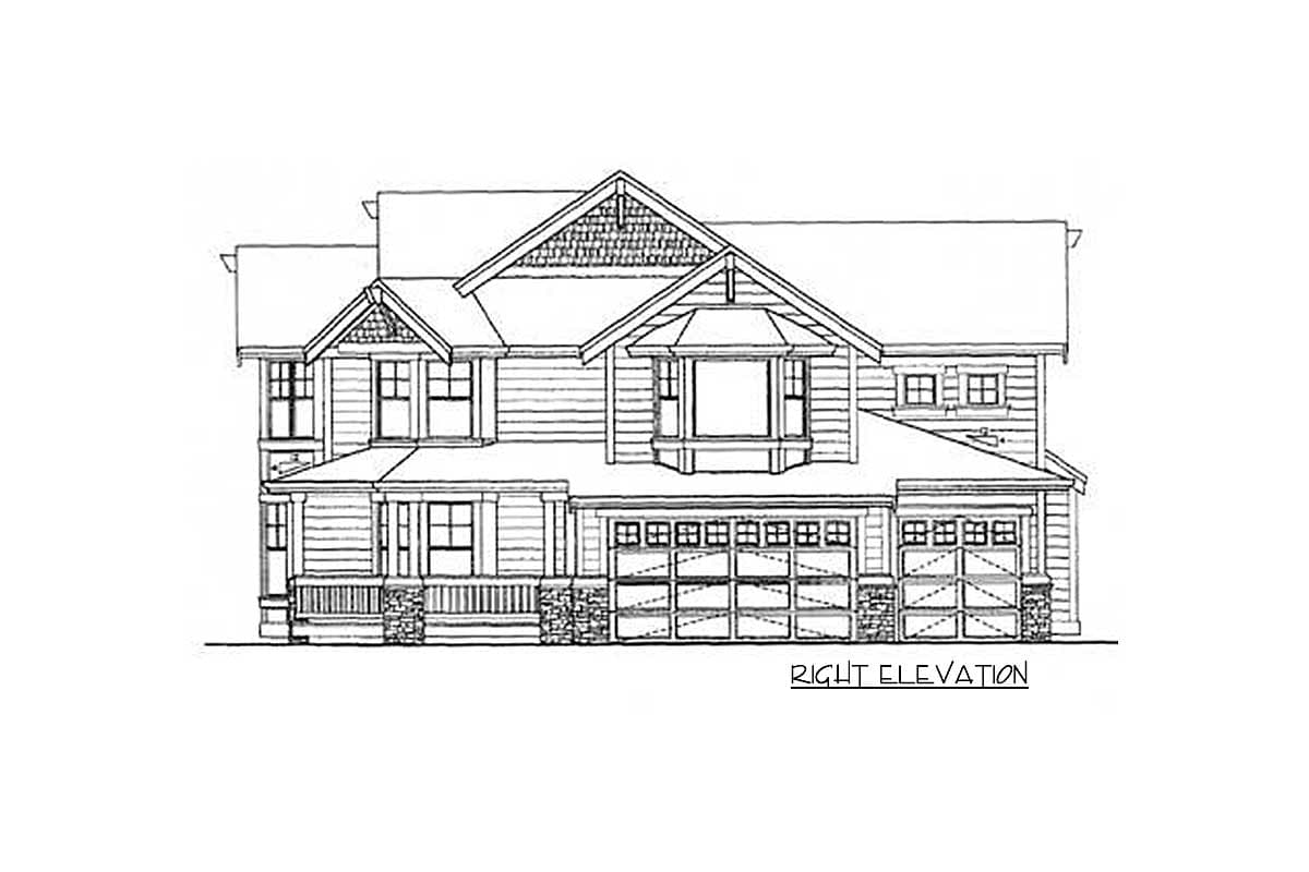 Plan 2318JD: Classic Craftsman with Alternate Available - Image #18 - Craftsman, New American, Northwest