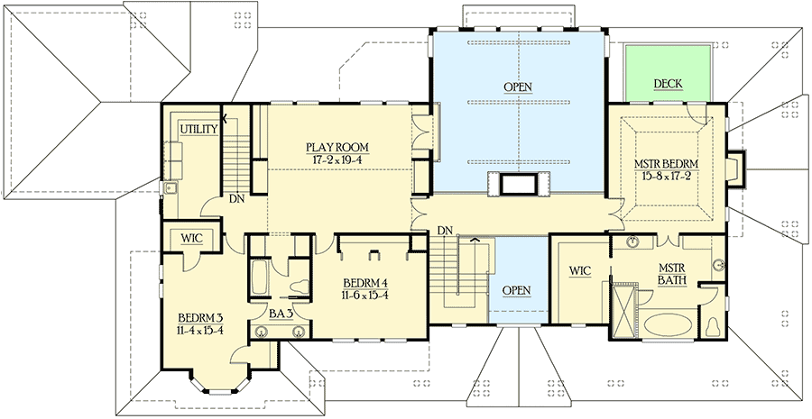 Plan 23180JD: Luxury Craftsman House Plan with Options - Floor Plan - 2nd Floor - Country, Craftsman, Northwest