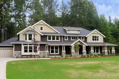 Luxury Craftsman House Plan with Options