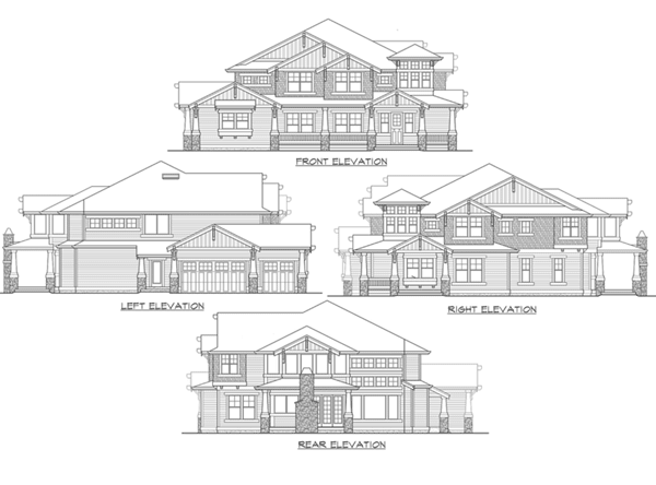 Plan 23188JD: Substantial Columns and Trim Create Bold Facade - Image #45 - Craftsman, Northwest