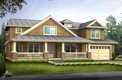 Popular Great Room Design with Simple Facade