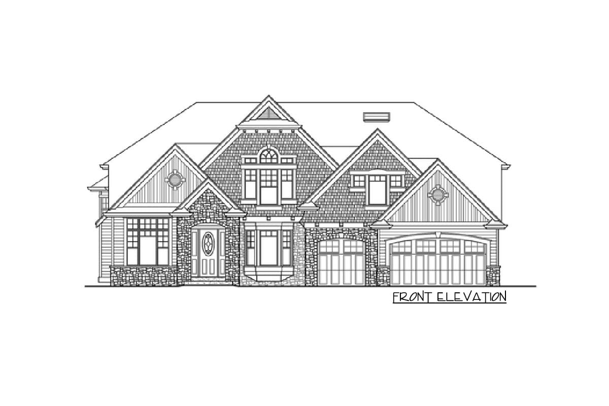 Plan 23191JD: Circular Hallway Adds Visual Appeal - Image #26 - Craftsman, Northwest
