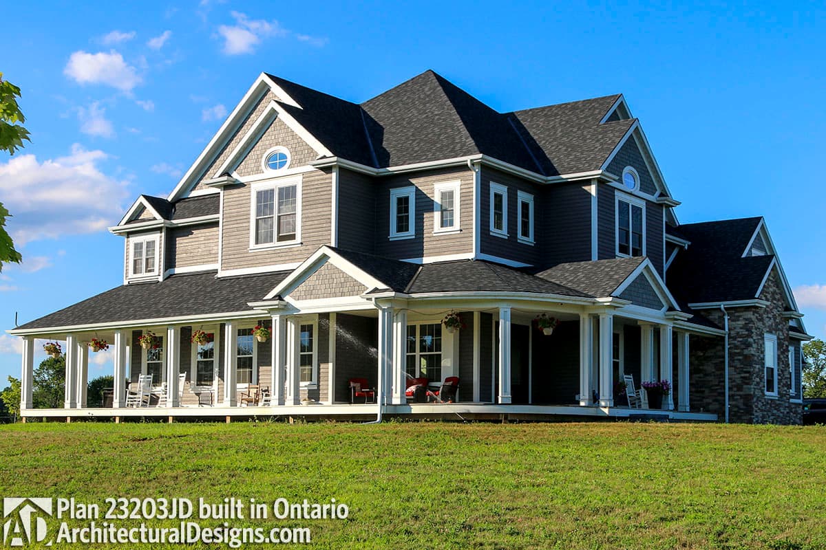 build gallery item - Farmhouse Plan 23203JD comes to life in Ontario