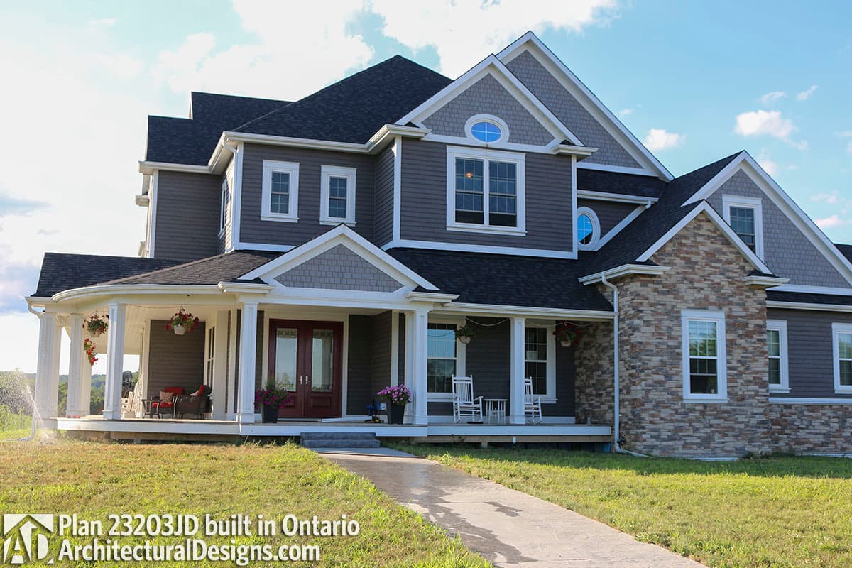 build gallery item - Farmhouse Plan 23203JD comes to life in Ontario