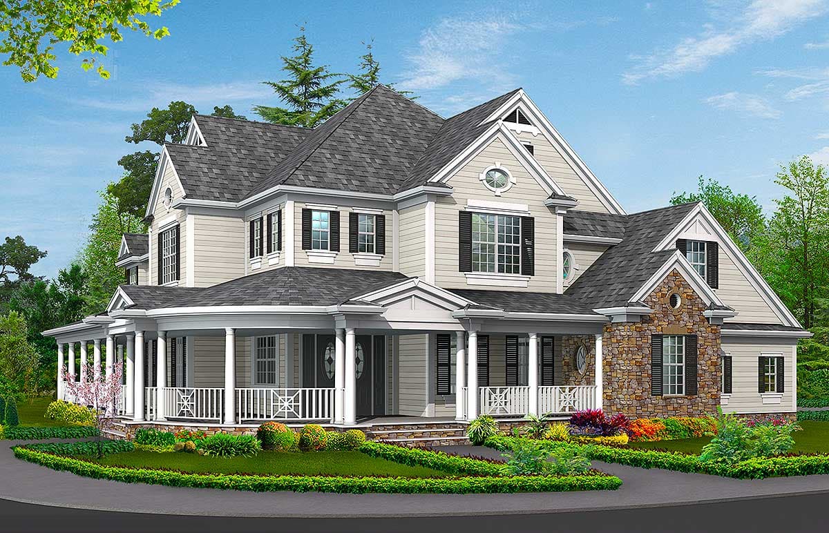 Plan 23203JD: A Bath for Every Bedroom - Image #15 - Country, Farmhouse, Traditional
