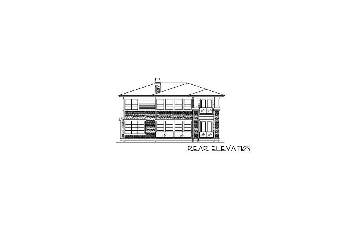 Plan 23214JD: Two Story House Plan with Two Fireplaces - Image #21 - Contemporary, Craftsman, Northwest