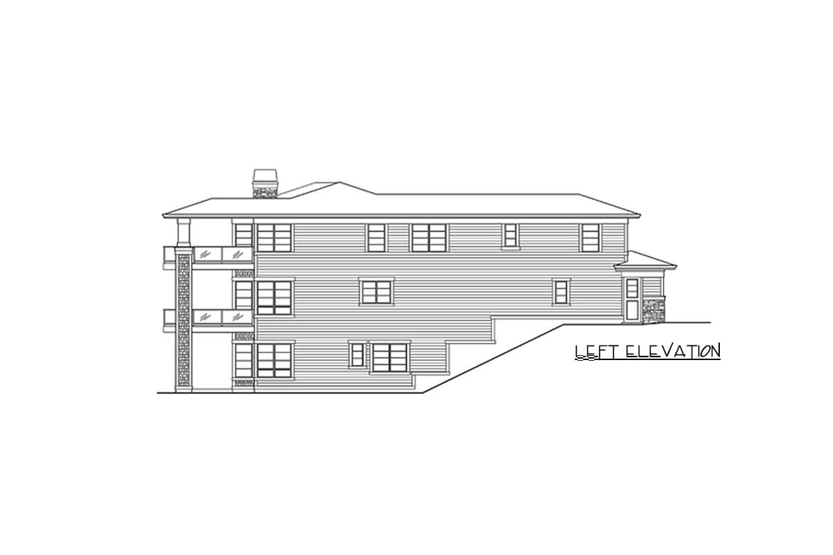 Plan 23215JD: Two Story House Plan with Two Fireplaces and Finished Lower Level - Image #26 - Craftsman, Northwest, Prairie