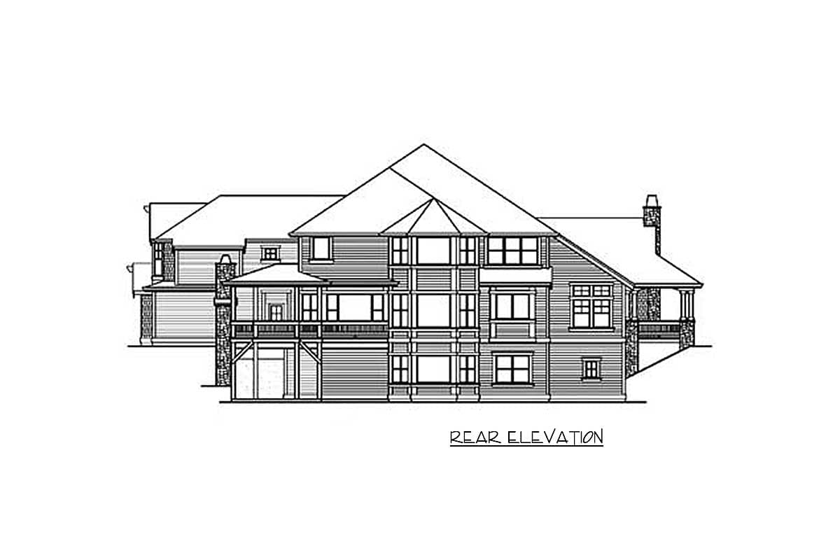 Plan 23216JD: Luxury Master Suite and Recreation Level - Image #16 - Craftsman, Northwest