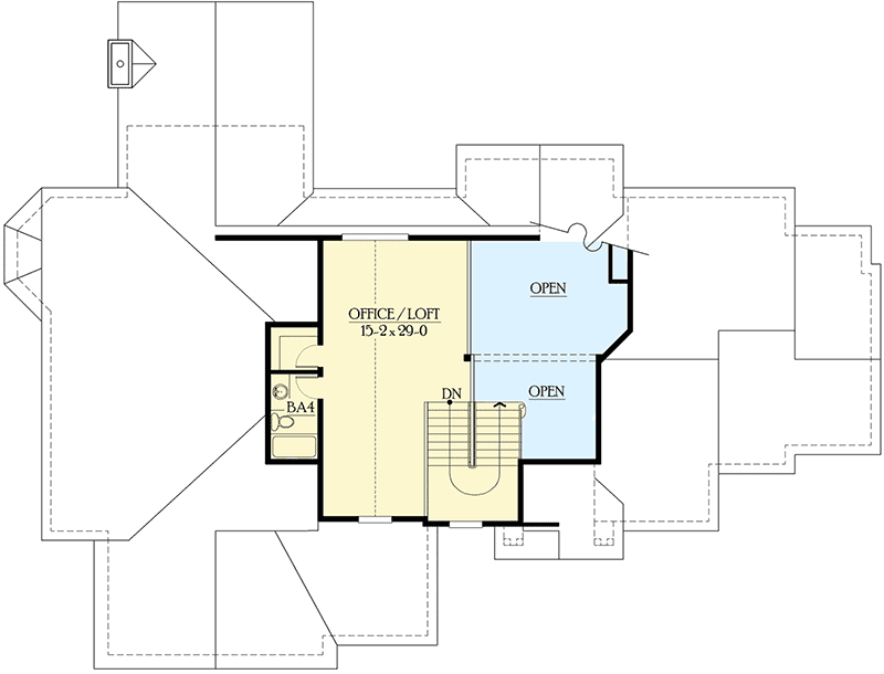 Plan 23228JD: Perfect Floor Plan for Lots of Entertaining - Floor Plan - 2nd Floor - Craftsman, Northwest