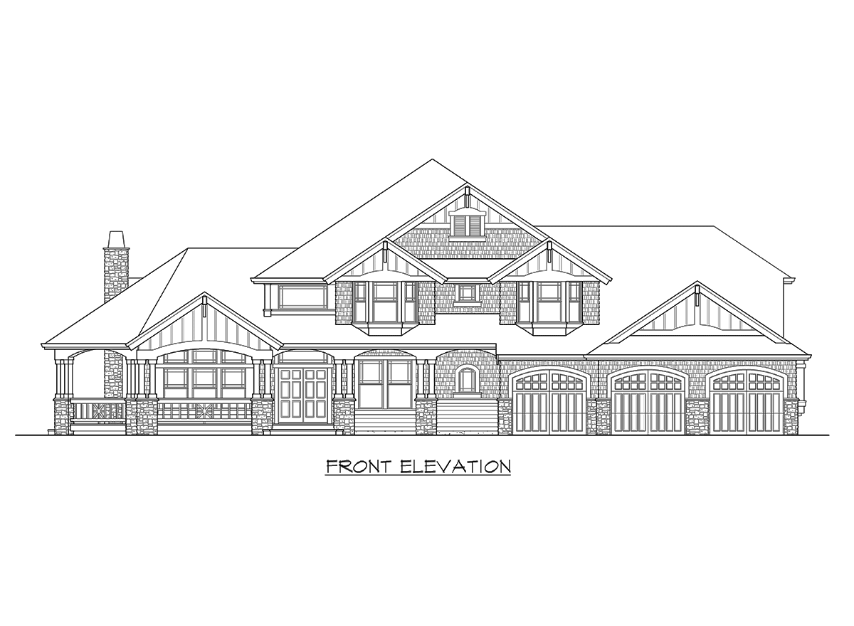 Plan 2324JD: Classic Craftsman with Master Up (or Down) - Image #24 - Craftsman, New American, Northwest