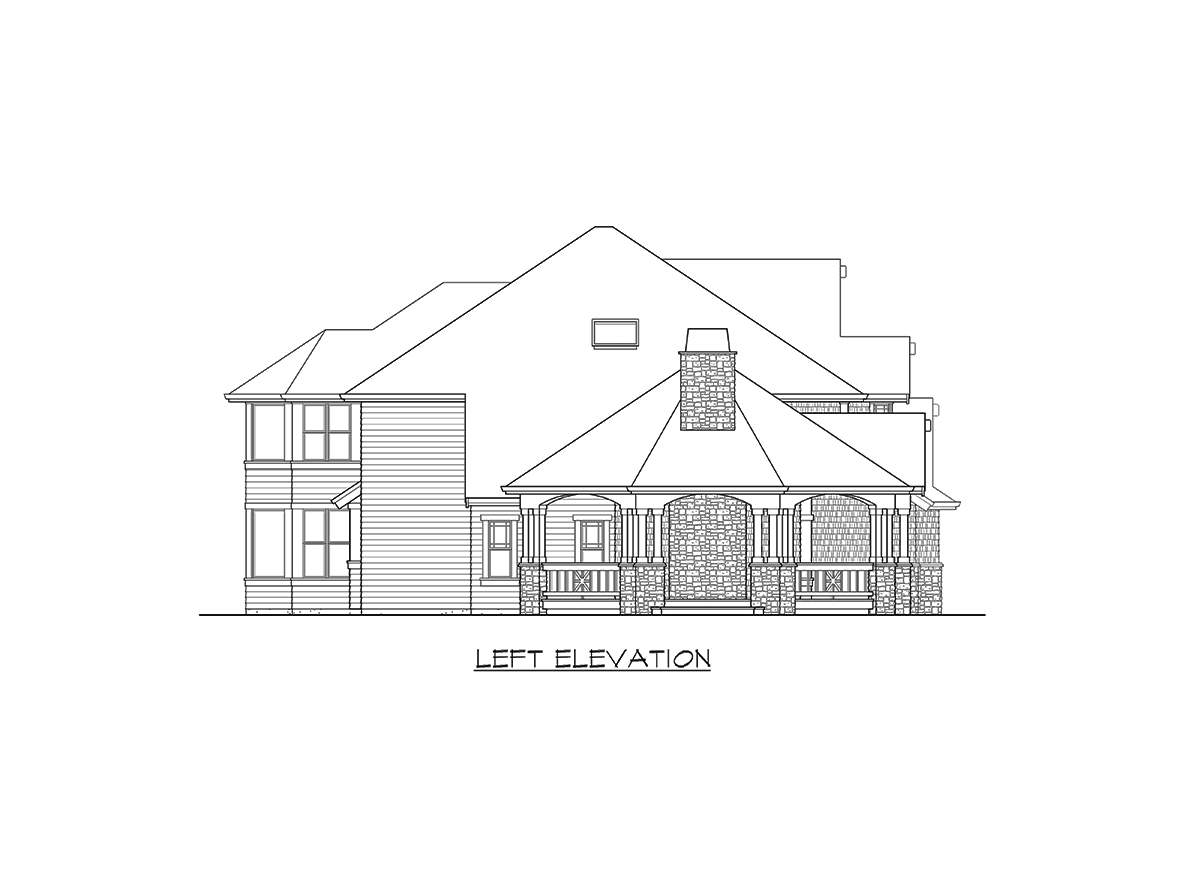 Plan 2324JD: Classic Craftsman with Master Up (or Down) - Image #25 - Craftsman, New American, Northwest