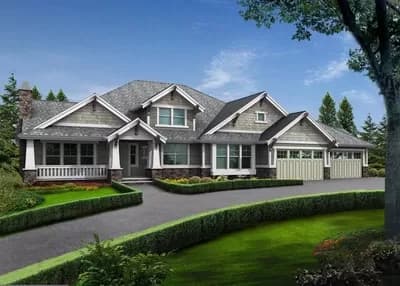 Modern Rambler with Upstairs Bonus Room