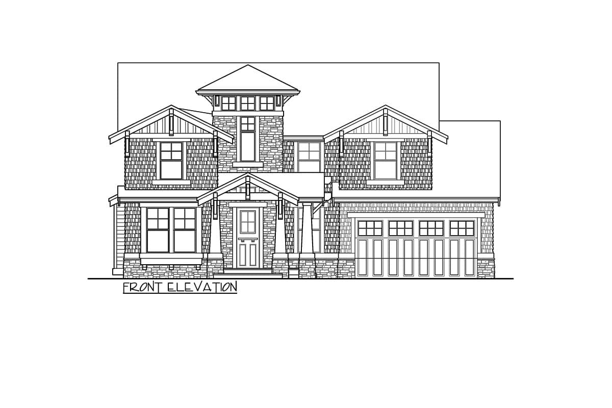Plan 23242JD: Unique Two-Story Entry - Image #16 - Craftsman, Mountain, Northwest