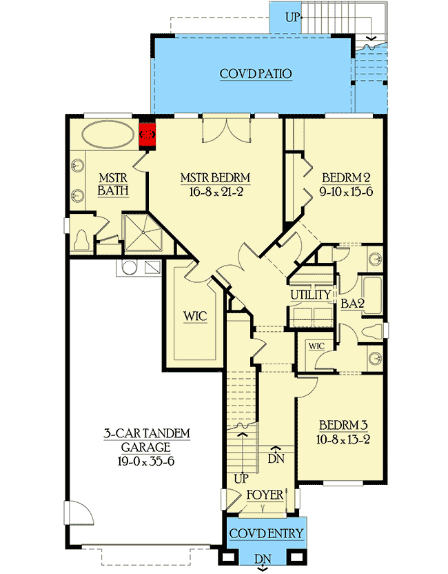 Plan 23248JD: Craftsman with Multiple Plan Options - Floor Plan - Main Level - Craftsman, Northwest