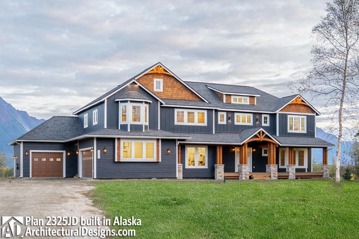 build gallery item - House Plan 2325JD Comes to Life in Alaska