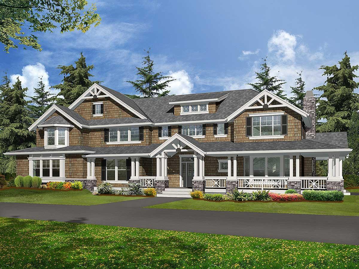 Plan 2325JD: Master Up or Down Luxury Craftsman - Image #18 - Craftsman, Northwest