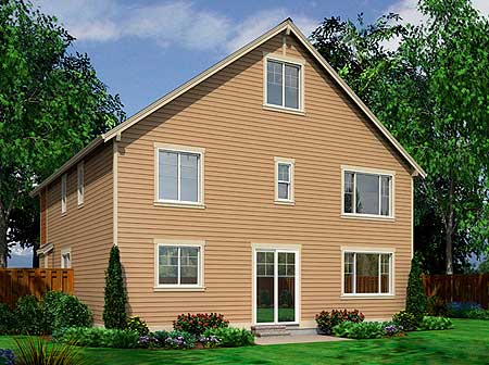 Plan 23251JD: 3-Story Craftsman Home Plan with a 2-Car Garage - Image #5 - Craftsman, Northwest