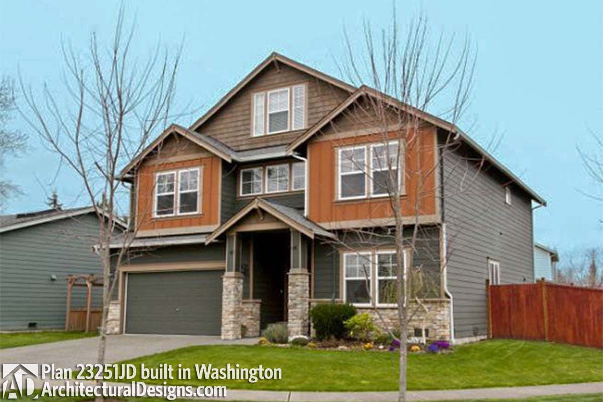 build gallery item - House Plan 23251JD comes to life in Washington again!!!