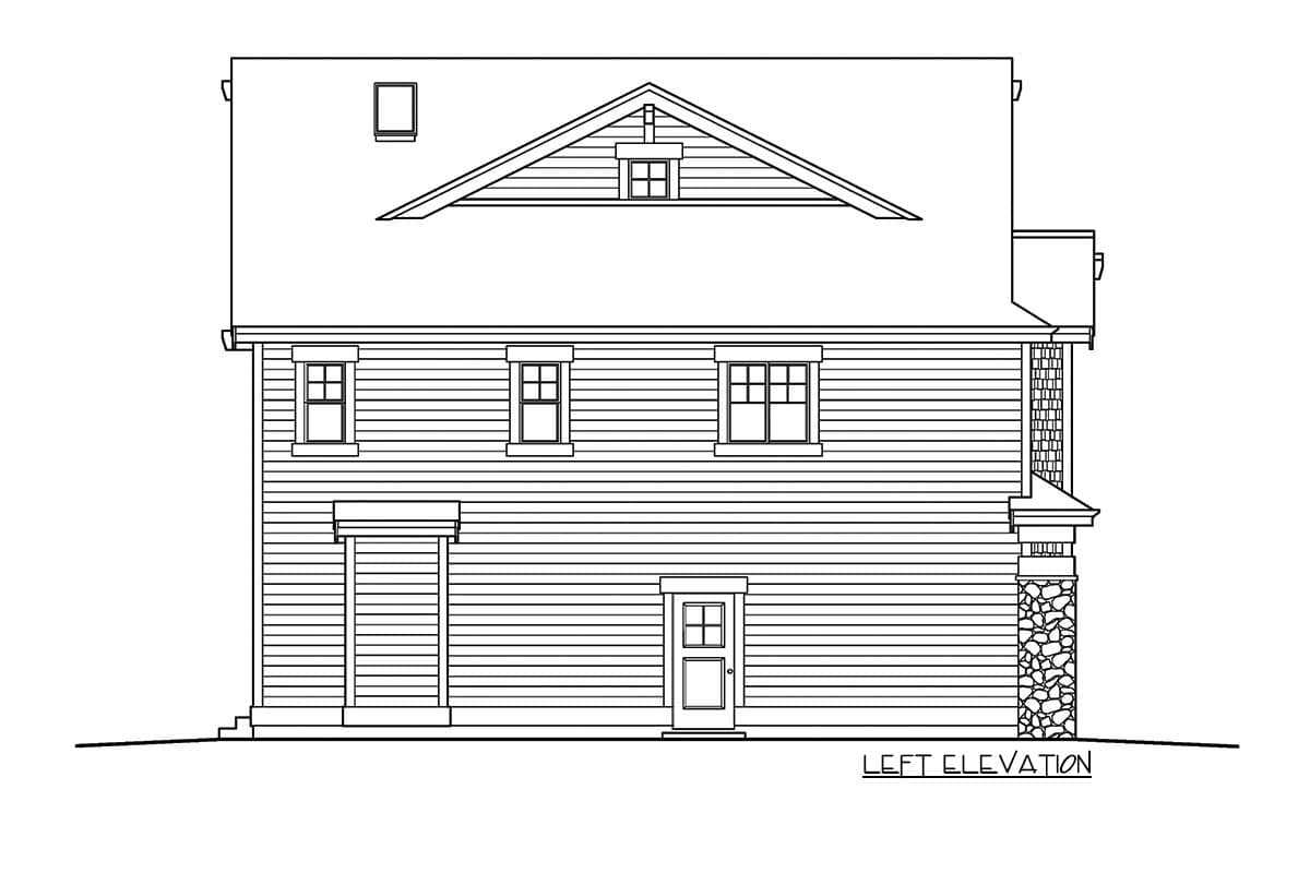 Plan 23251JD: 3-Story Craftsman Home Plan with a 2-Car Garage - Image #7 - Craftsman, Northwest