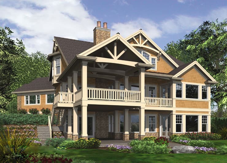 Plan 23253JD: Dramatic Craftsman Home Plan - Image #28 - Craftsman, Northwest, Vacation