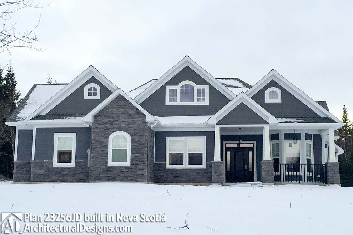 build gallery item - House Plan 23256JD comes to life in Nova Scotia