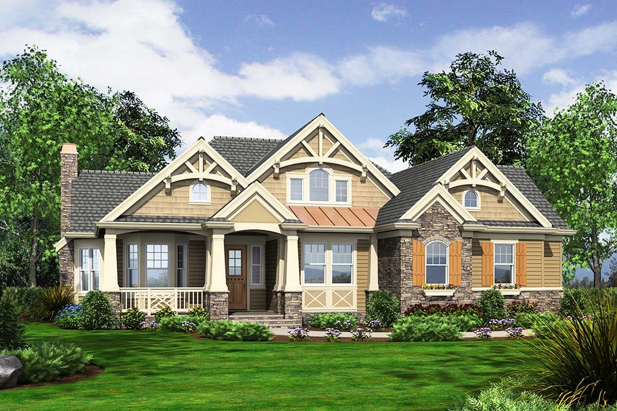 Plan 23256JD: One-Story 3-Bed Craftsman Rambler Under 2400 Square Feet - Image #4 - Craftsman, Northwest