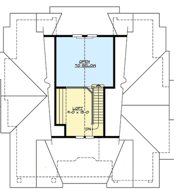 Plan 23262JD: Tidy One-Story Bungalow - Floor Plan - 2nd Floor - Cottage, Craftsman, Northwest