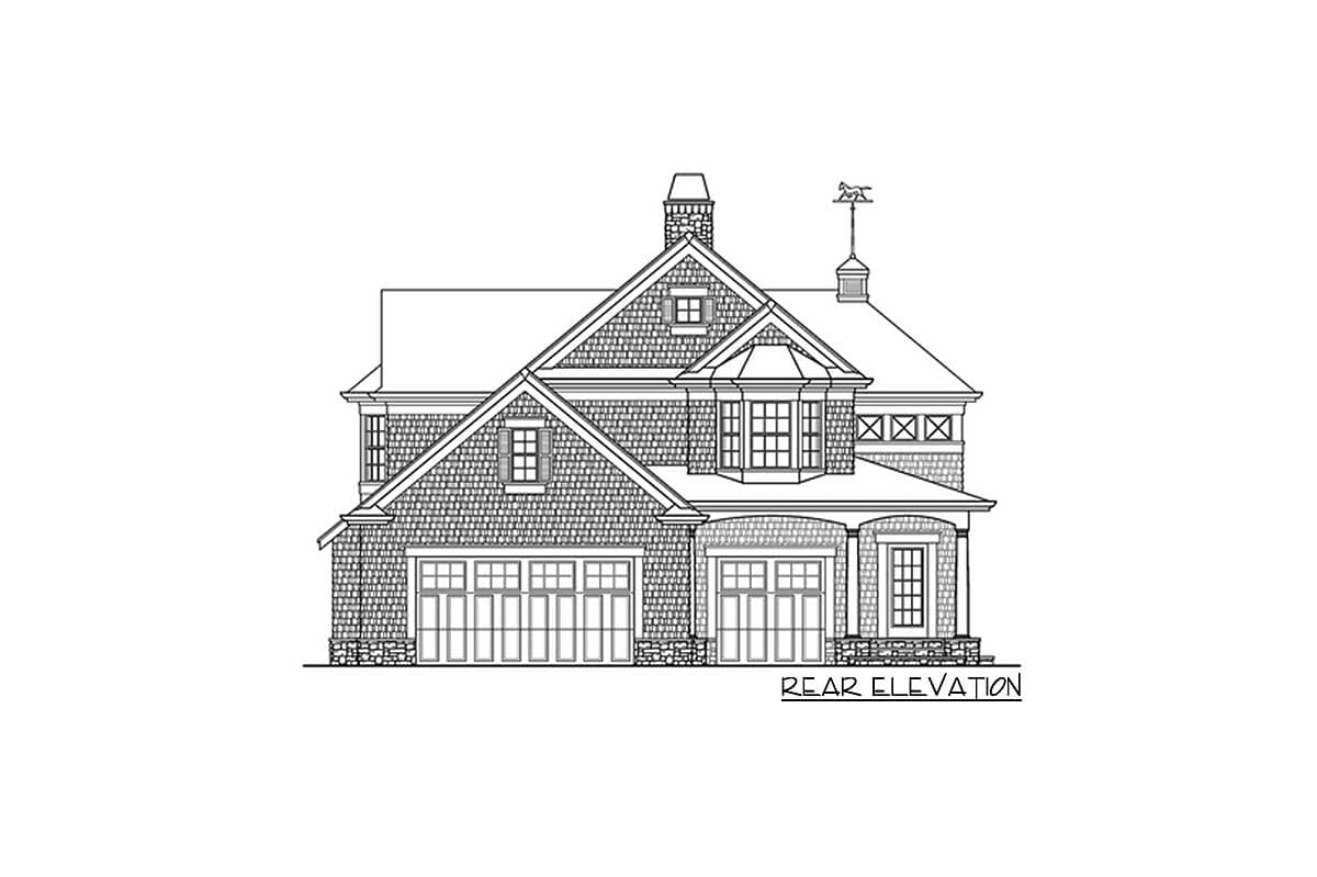 Plan 23265JD: Shingle Style Guest House Plan - Image #4 - Carriage, Craftsman, Shingle