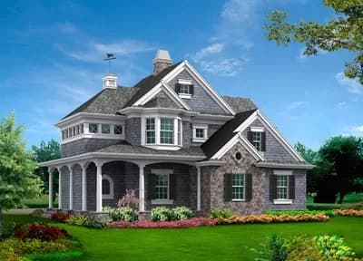 Shingle Style Guest House Plan