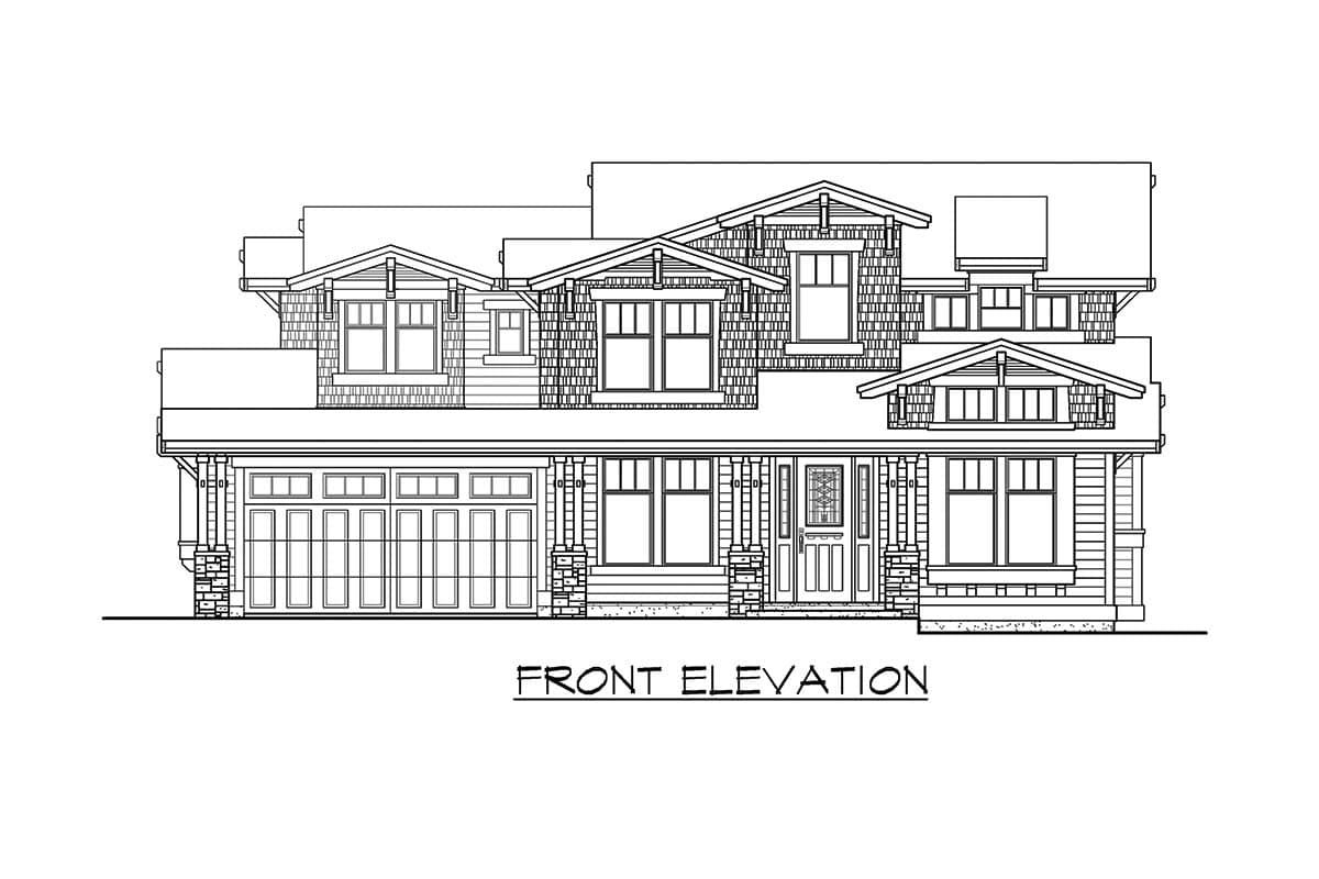 Plan 23274JD: Unique Craftsman with Central Patio - Image #21 - Bungalow, Craftsman, Mountain, New American, Northwest