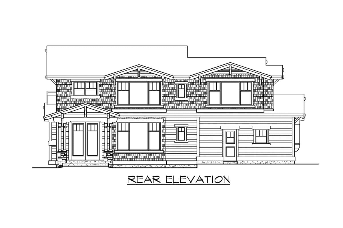 Plan 23274JD: Unique Craftsman with Central Patio - Image #23 - Bungalow, Craftsman, Mountain, New American, Northwest
