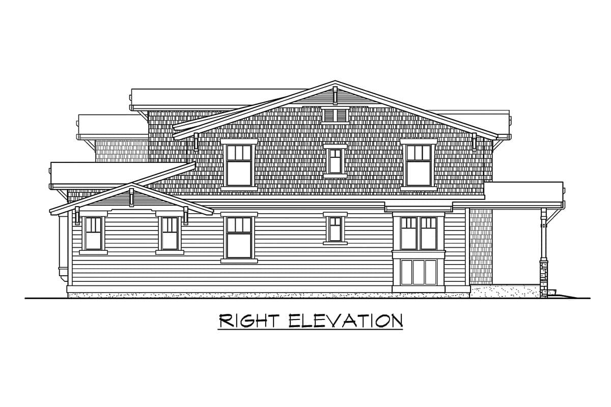 Plan 23274JD: Unique Craftsman with Central Patio - Image #24 - Bungalow, Craftsman, Mountain, New American, Northwest