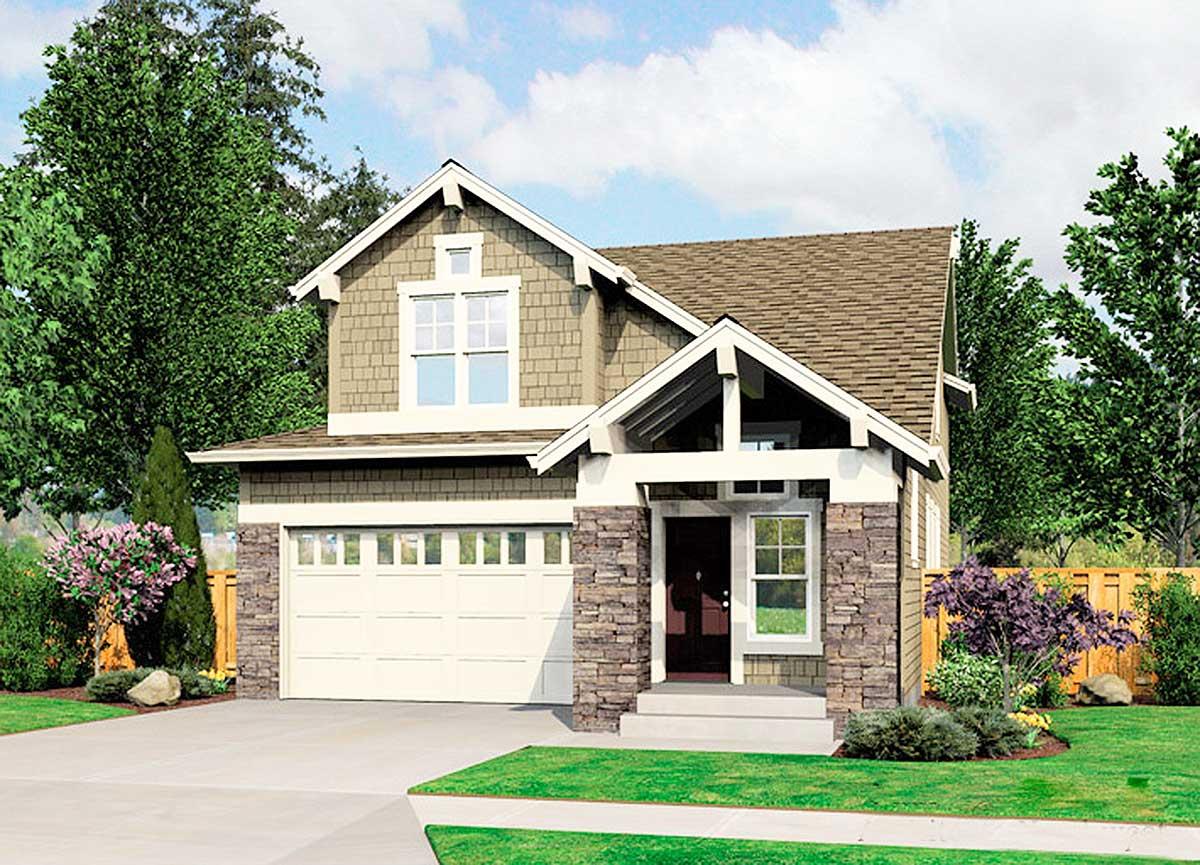 Plan 23275JD: 32-Foot-Wide Craftsman House Plan with Main Floor Master Suite - 2652 Sq Ft - Image #24 - Craftsman, Northwest