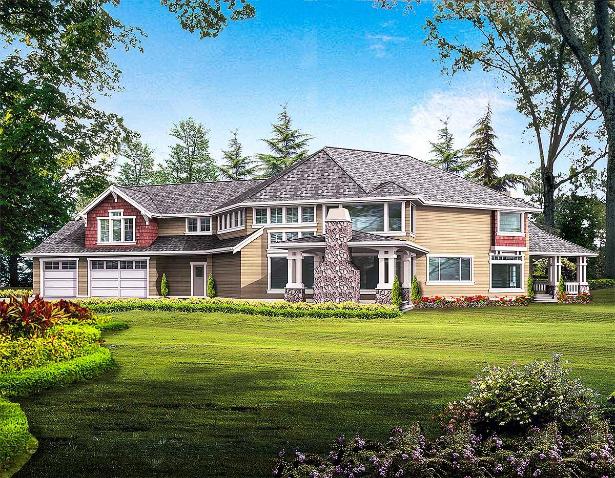 Plan 2328JD: Secluded Master Suite with Fireplace - Image #16 - Craftsman, Northwest, Shingle
